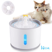 Automatic Pet Water Fountain with LED Lighting Feeder Bowl Drinking Dispenser